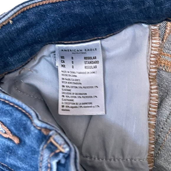 American Eagle Womens Hi-Rise Jegging Size 0‎ Blue Denim Ne(X)t Level Flex 25X30 - Picture 5 of 6